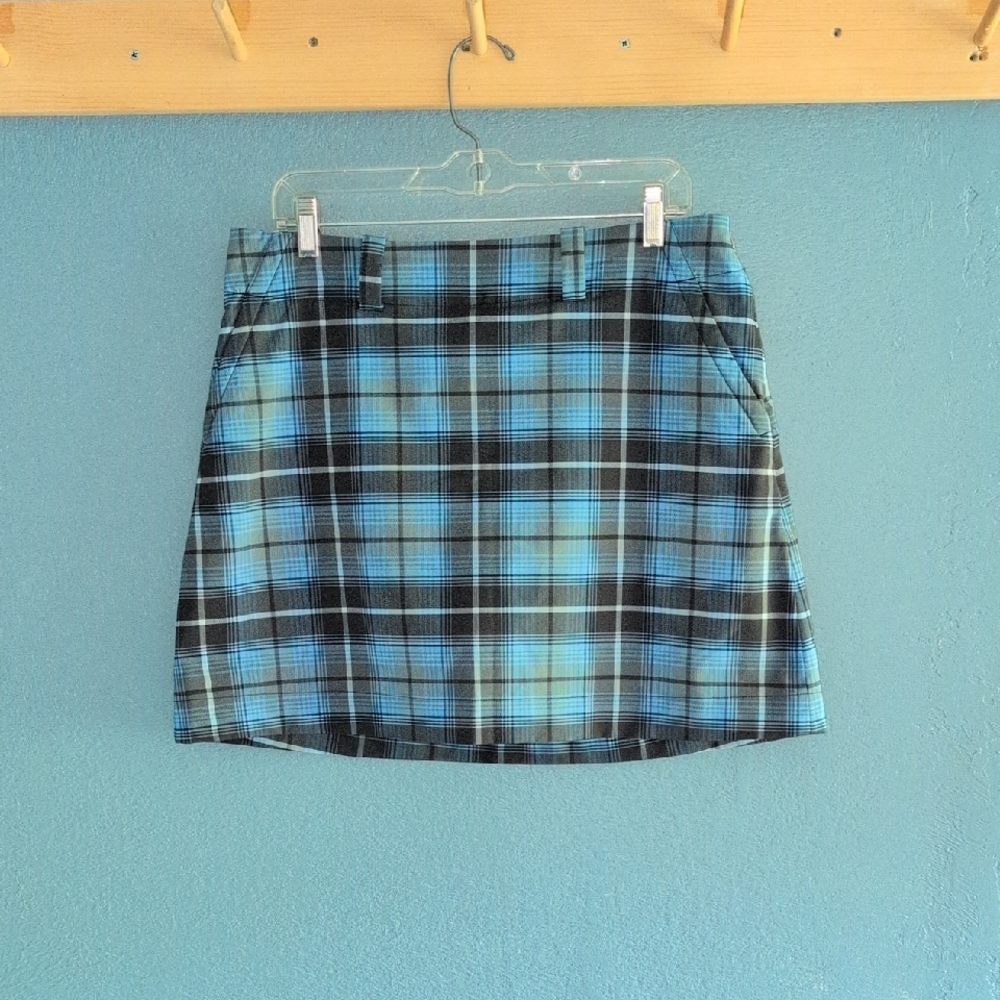 Nike Blue A-Line Mini Skirt for Casual Wear